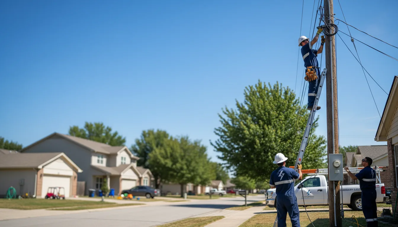 Residential electrician providing installation services in Draper, UT